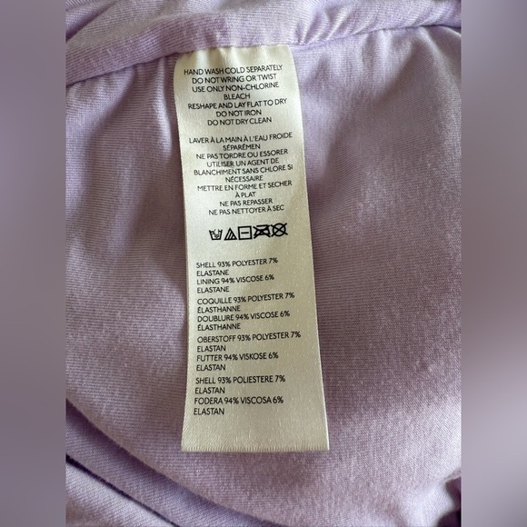 Anthropologie Maya Ruched Cowl-Neck Mesh Dress – Watercolor Print – Size S - Picture 6 of 9